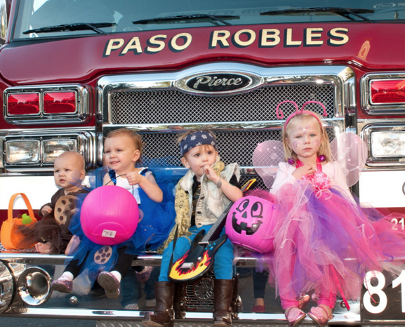 Safe and fun halloween downtown paso robles