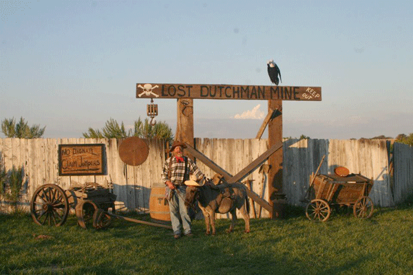 The Lost Dutchman's Mine is a haunted house for nearly all ages at San Marcos Farm. Photo by Heather Young