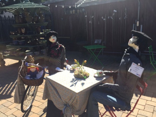 The Solandt Scarecrow Family, created by Felicia Baker, sponsored by Cambria Nursery and Florist. Photo by Meagan Friberg