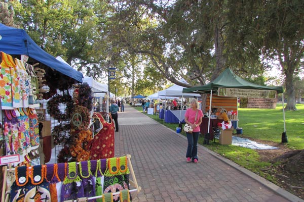 A view of some of the vendors at the 2015 Golden Oak Honey Festival in Paso Robles. Photo by Jackie Iddings.