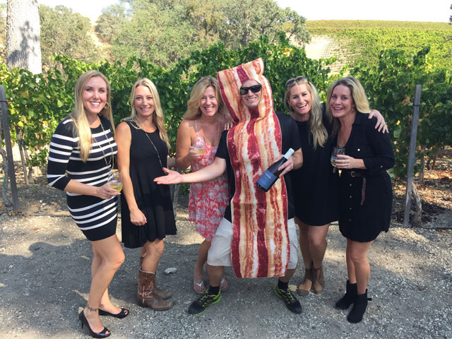 Wine and Bacon event