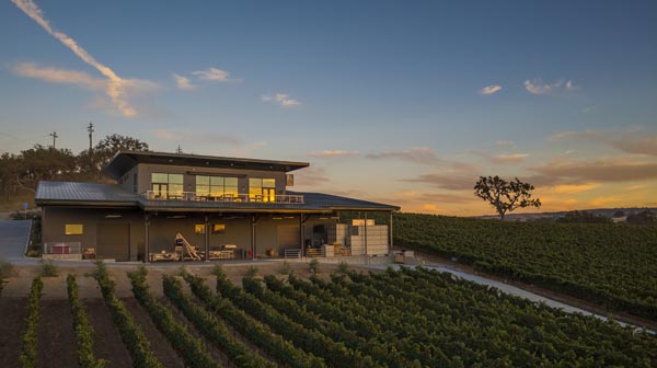 A view of the tasting room.