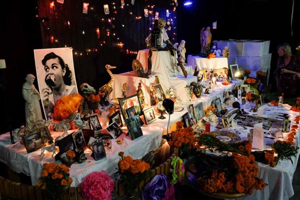 dia de los muertos altar via vega
