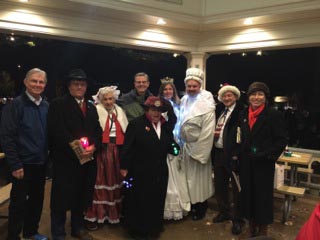 Paso Robles City Council members and members of Paso Robles Downtown Main Street Association gathered to celebrate at the annual lighting ceremony.