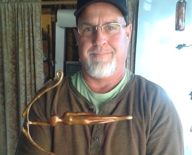 Dale evers and his sculpture feat