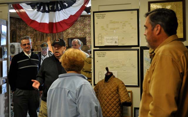 Paso Robles Mayor Steve Martin, Camp Roberts Historical Museum, Gary McMaster, Lieutenant Colonel Kevin Bender, Tom Taylor, Meagan Friberg