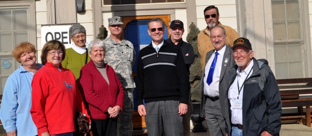 Paso Robles Mayor Steve Martin, Camp Roberts Historical Museum, Gary McMaster, Lieutenant Colonel Kevin Bender, Tom Taylor, Meagan Friberg