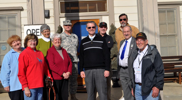 Paso Robles Mayor Steve Martin, Camp Roberts Historical Museum, Gary McMaster, Lieutenant Colonel Kevin Bender, Tom Taylor, Meagan Friberg