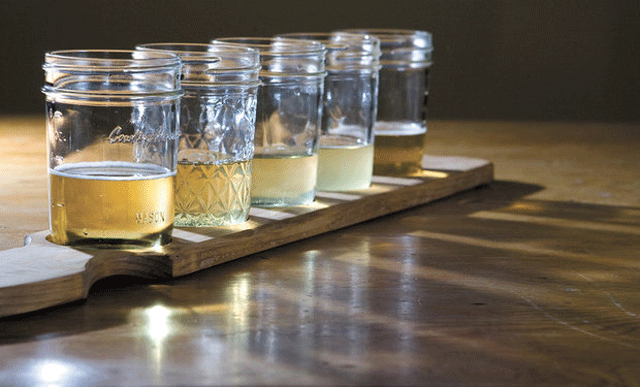 Tasting of cider at Bristols Cider in Atascadero.