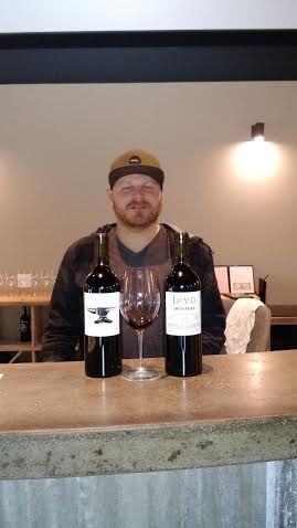 Bret Urness, winemaker and “jack of all trades” for his fledgling label, Levo, has opened his tasting room in Tin City, at Marquita Crossing, in Paso Robles.