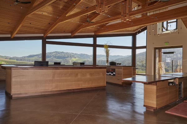 interior new halter ranch tasting room
