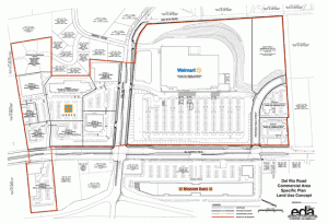 This is the approved site plan for Walmart and the surrounding sites.