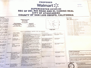 City of Atascadero Planning posted this photo on its Facebook page Tuesday with the caption: "BREAKING.. We have an official submittal for grading and roadway construction for Atascadero's Walmart. These plans are officially under plan check. No longer a question of if.. But when!"