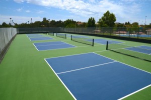 Pickleball courts at Centennial Park.