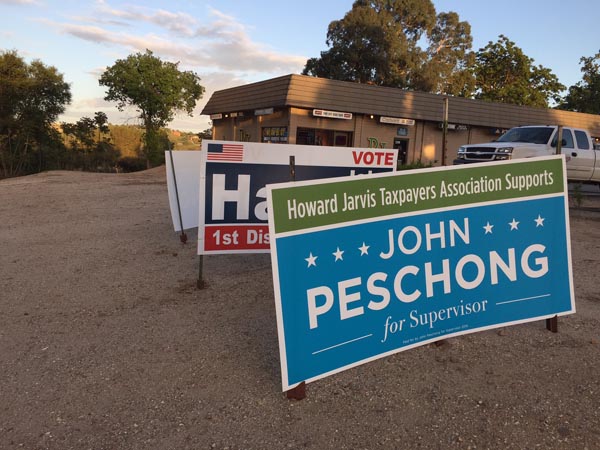 Political sign war paso robles