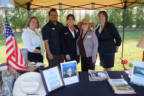 The Paso Robles Chamber of Commerce staff at the Business Expo.