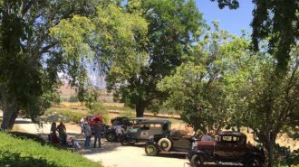 Rios-Caledonia Adobe, San Miguel car show, Model As, Model Ts, classic V-8s, The Three Amigos, Villa San Juliette, Jeff Beaumont and Friends, Meagan Friberg