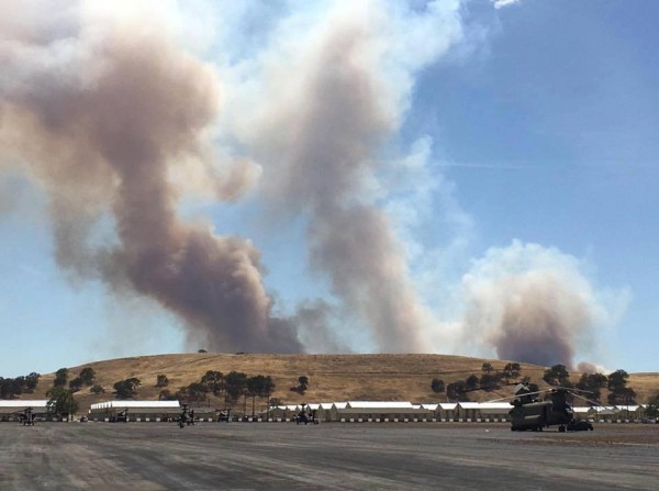 A fire at Camp Roberts is now 70 per-cent contained.