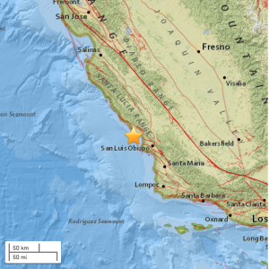 Earthquake Cayucos
