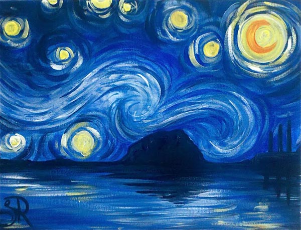 Starry Night over Morro Bay