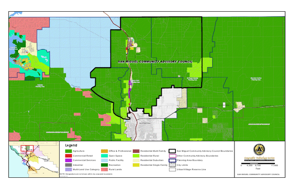 San Miguel Advisory Council boundary