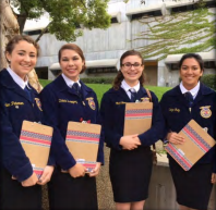 Team members (left to right) are: Eden Peterson, Dakota Rodriguez, Sadie Mae Mace, Maria Hernandez.