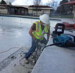 Centennial Pool construction