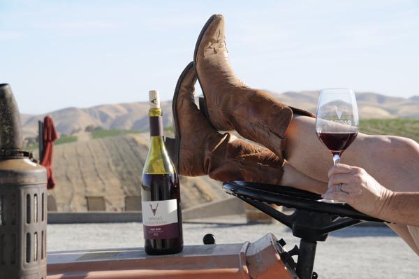 Tractor, Boots and Wine by Vicky Vargas