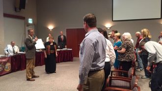 Norma Moye was honored at Tuesday's Paso Robles City Council meeting.