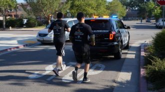 Paso Robles Police Department Special Olympics torch run.