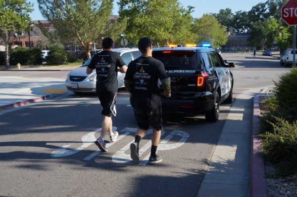 Paso Robles Police Department Special Olympics torch run.