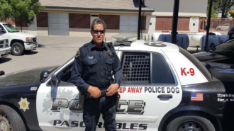 Officer Hackett latest Paso Robles Police Department K9 handler.