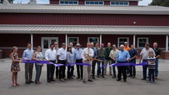 Wastewater Treatment Plant Ribbon Cutting