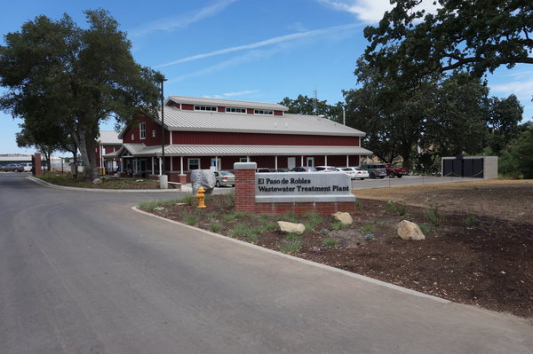 Wastewater Treatment Facility entrance.