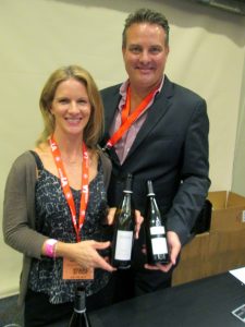 Molly Bohlman, winemaker of Niner Wine Estates with Tucker Spear, director of sales