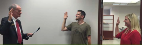 Darcy Delgado gets sworn in