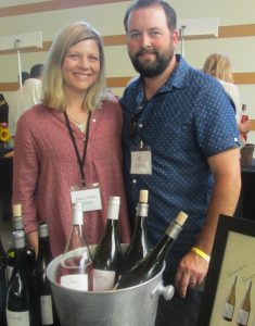 Kevin Archambeault, tasting room manager at Derby Wine Estates assisted by wife Danny poured a selection of red, white and Rosé wines.