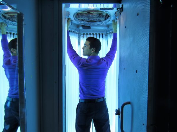 The shop also features two standing tanning rooms for their customers to take advantage of.