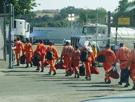 Public safety teams are pulling out all of the stops including deploying prisoners to help in combating the Chimney Fire. Contributed by Keith Grommes.