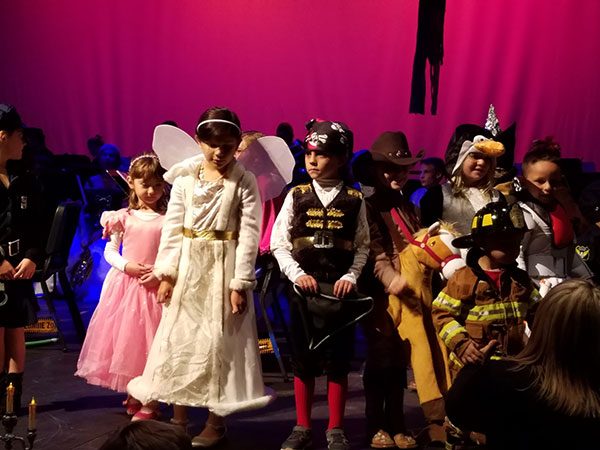 kids in halloween costumes