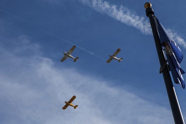 Flyover by Estrella Warbirds in Atascadero. Photo by Rick Evans.