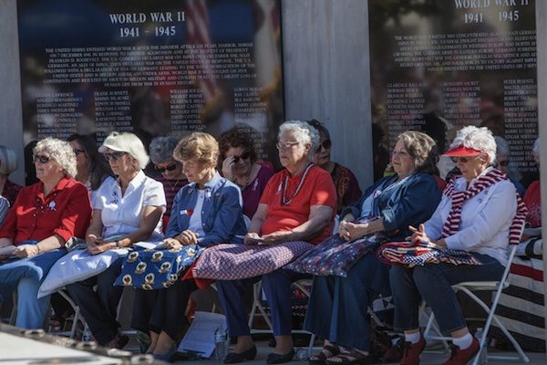 24 quilts were given out during the Quilts of Valor presentation in Atascadero. Photo by Rick Evans.