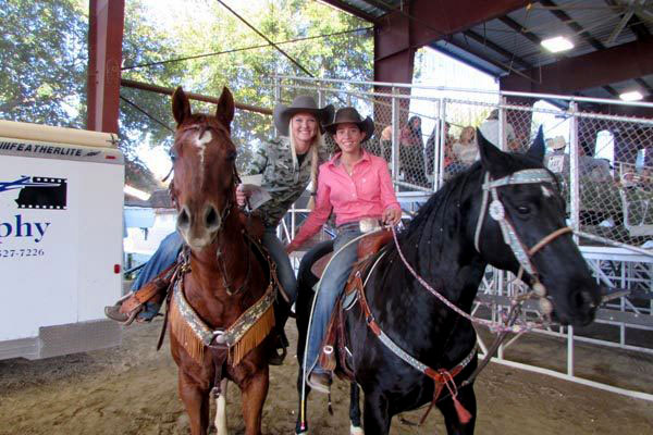 Sarah Nance and LaRae Luis, first place winners for the cutting class in 2015. Photo by Jackie Iddings.