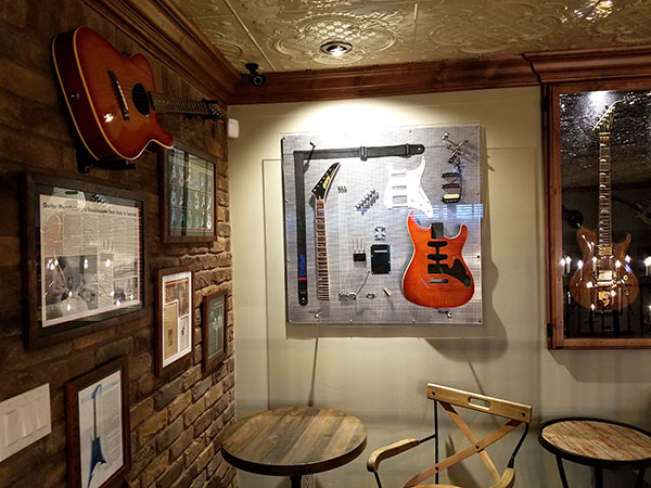 A disassembled Kramer guitar.