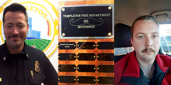 Templeton chief White and fireman Neely compete for charity.