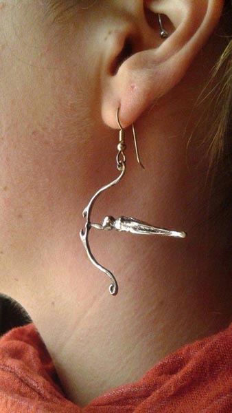 Two years ago the artist began creating a line of jewelry based on his best selling sculptures and concepts.