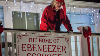 Ebeneezer Scrooge photo by Rick Evans.