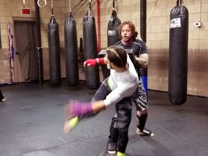 Chris Elisarraras training at The Pit (photo Jordan Elgrably).