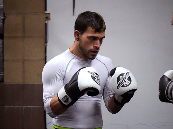 Chris Elisarraras in training at The Pit (photos Jordan Elgrably).