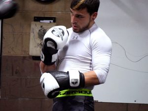 Watching for the punch.